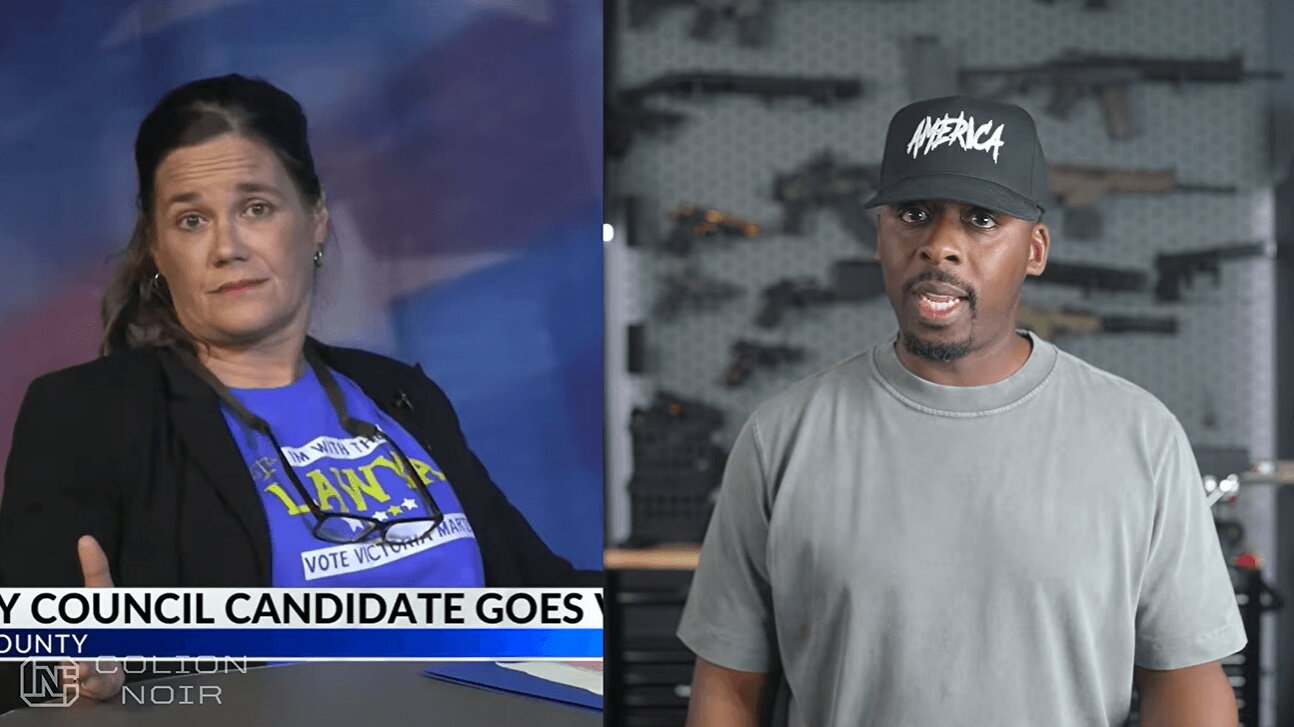 Colion Noir and Jaime West split-screen