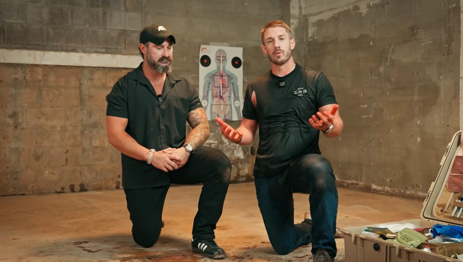 Dirty Civilian junctional wound packing demonstration