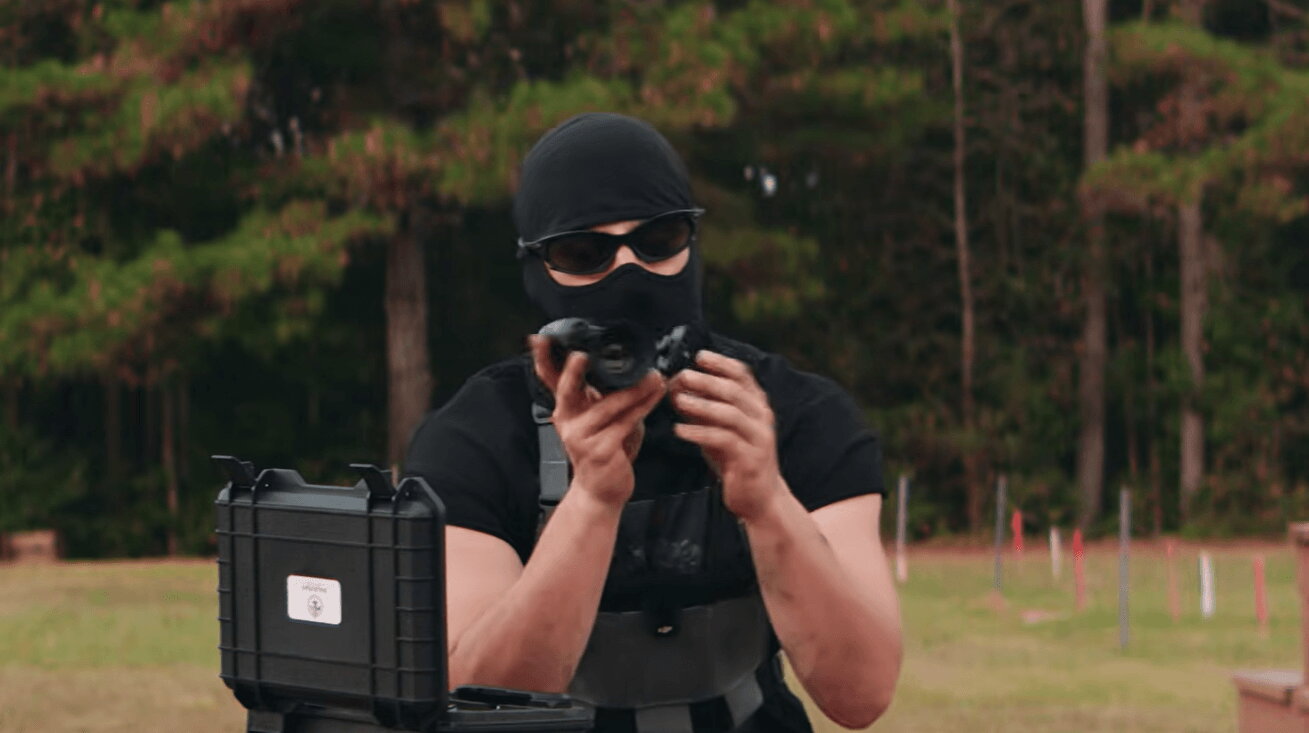 PSR host holding Parish Optics POD14